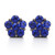 5pcs/lot Full Rhinestones Flower 12mm Snap Charms Jewelry LSSN12MM17