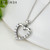 925 Sterling Silver Mystic Floral Pendant Necklace, White Pearl Necklaces & Pendants Colares Fine Jewelry PSN002