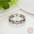 Authentic 100% 925 Sterling Silver LOVE ROMANCE Ring with Clear Crystal Stamp S925 Party Jewelry Wedding Rings