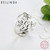 925 Sterling Silver Sparkling LEAVES SILVER RING WITH CUBIC ZIRCONIA for Women Original Jewelry PA7114