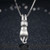 Solid 925 Sterling Silver Lovely Cat Necklaces & Pendants Naughty Animal Necklace S925 Fine Jewelry SCN031