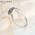 925 Sterling Silver Round Shape Radiant Elegance Clear Cz Flower Finger Rings For Women Anniversary SALE PA7178