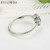 925 Sterling Silver Finger Rings Not Forget Me Purple & Clear CZ Ring Female Wedding Jewelry 925 PA7179