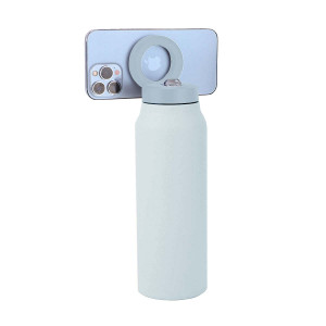 Color: SUMMER WHITE - Aquaala Stick And Swivel Magnetic Cap Phone Holder Water Bottle K290-50954038968593
