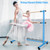 47 Inch Double Ballet Barre with Anti-Slip Footpads-Blue B593-SP37446