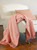 50" X 60" Pink Woven Cotton Throw Blanket with Fringe N270-516558
