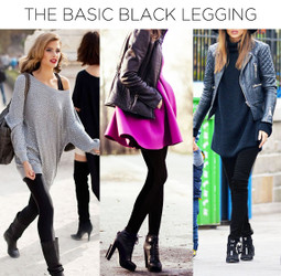 Black Leggings with Black Dress Outfits (10 ideas & outfits)