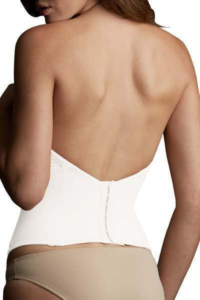strapless low back corset