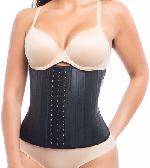 POP CLOSETS Faja Waist Trainer for Women 3 Segmented Hourglass Underbust  Body Shaper With 3 Steel Bones Waist Cincher Trimmer Sport Girdle