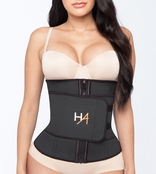 Waist Trainer with Straps and Zipper for a Snatched Waist