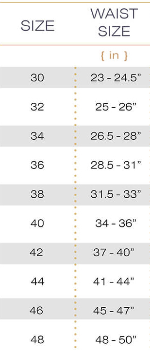 Shapewear Size Chart