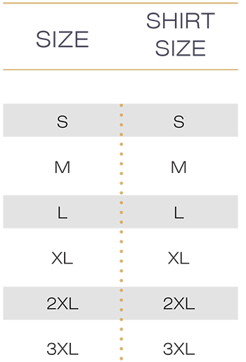 Men's Shapewear Size Chart Men's Shapewear Size Chart