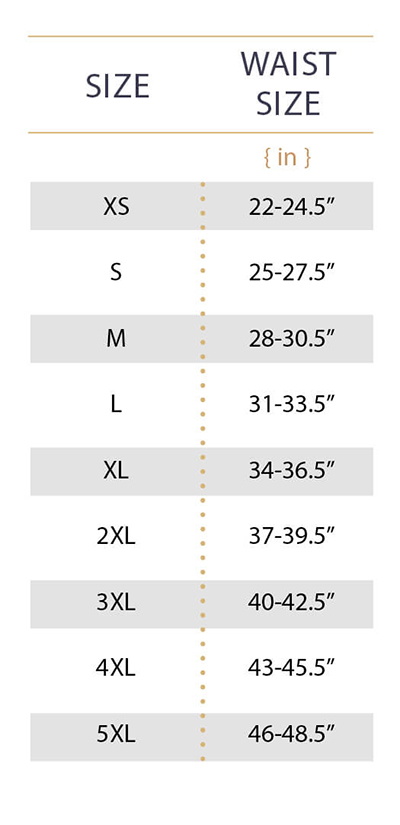 Shapewear Size Chart