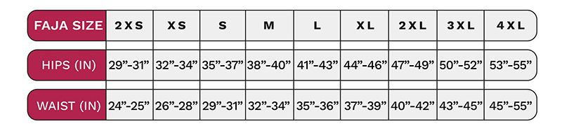 Shapewear Size Chart LT Rose Size Chart