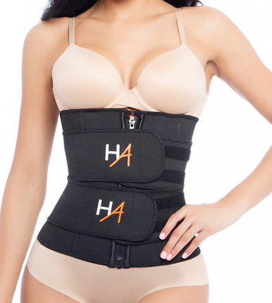 Zipped Up and Double Snatched Workout Waist Trainer by Hourglass Angel HA112