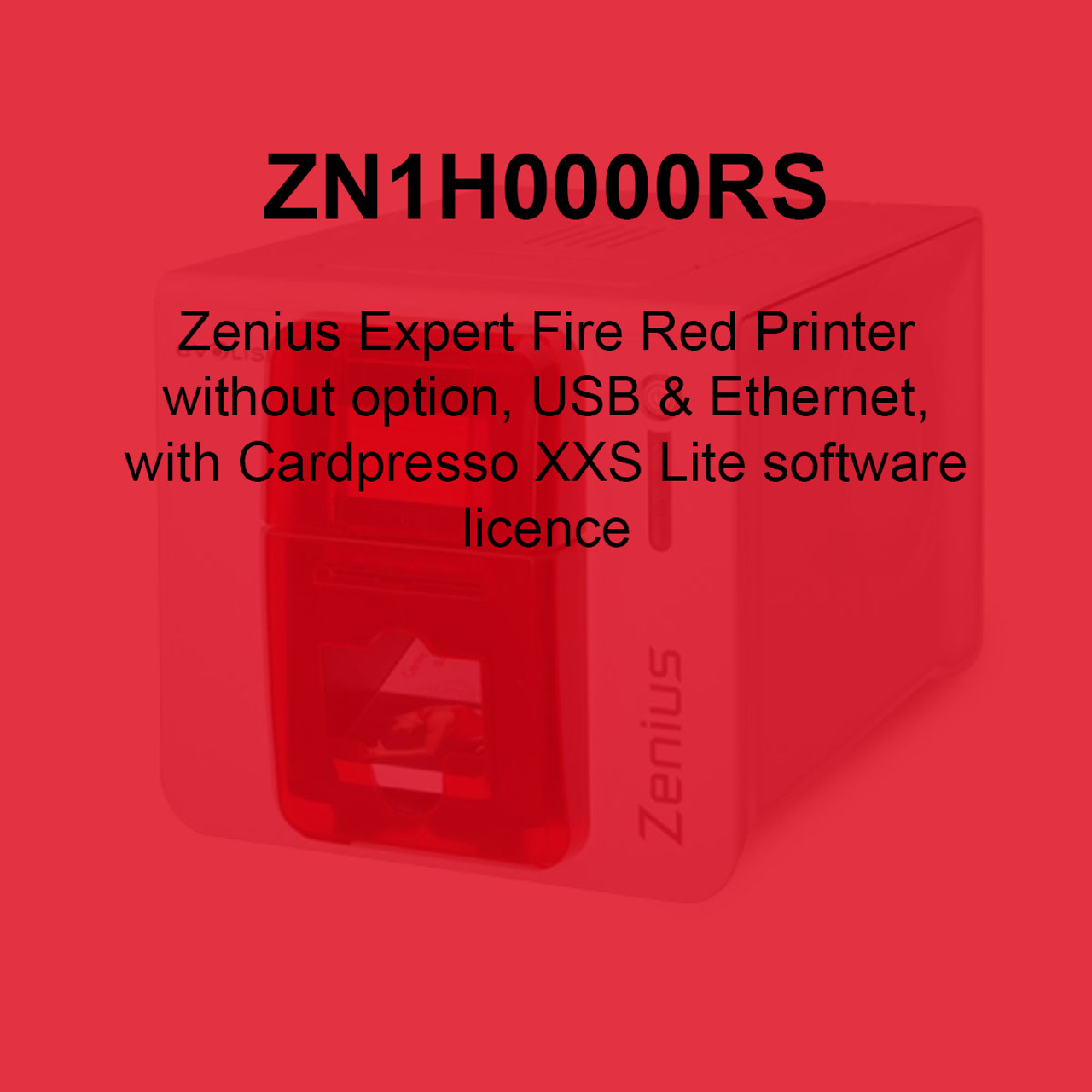 Evolis Zenius Single-Sided ID Card Printer - ZN1H0000RS