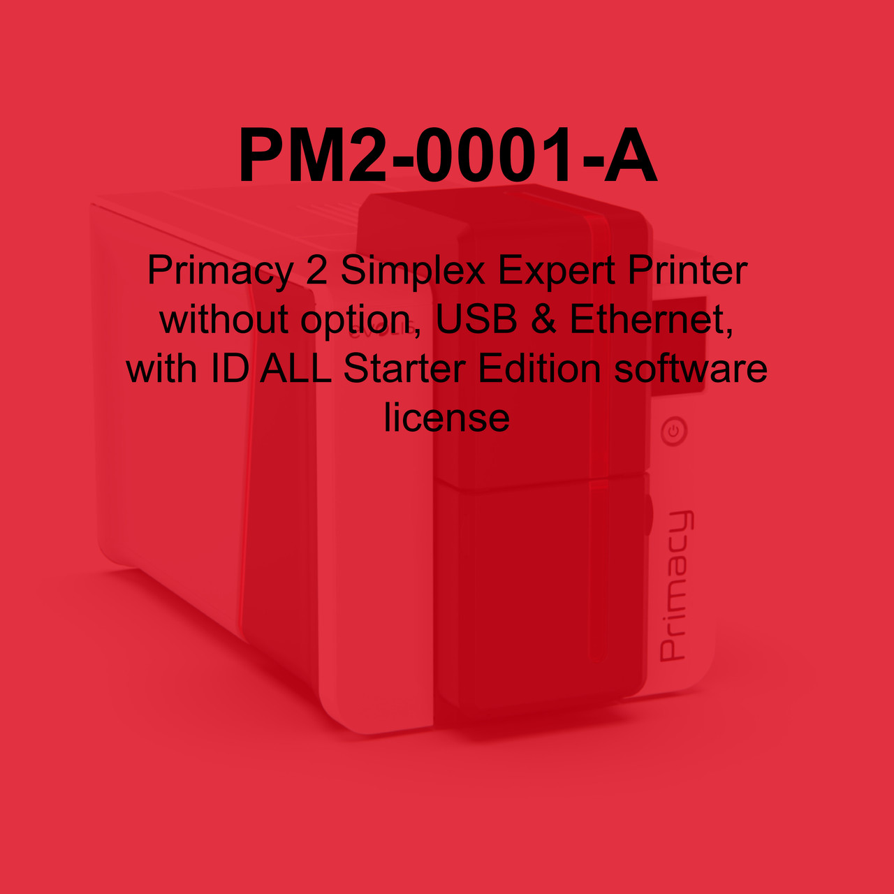 Evolis Primacy 2 Single-Sided ID Card Printer - PM2-0001-A (Base Model)