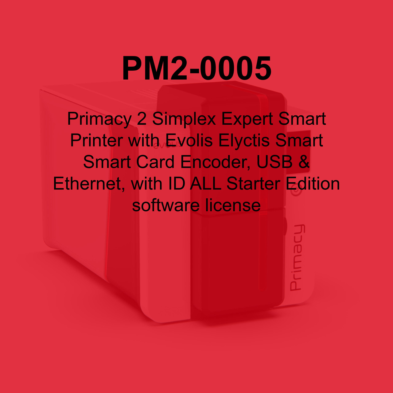 Evolis Primacy 2 Single-Sided ID Card Printer - PM2-0005