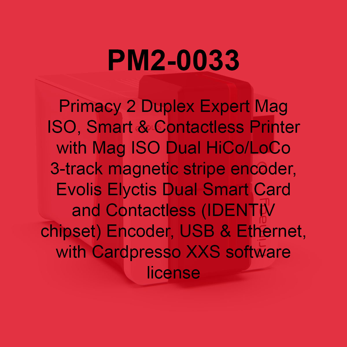 Evolis Primacy 2 Dual-Sided ID Card Printer | PM2-0033