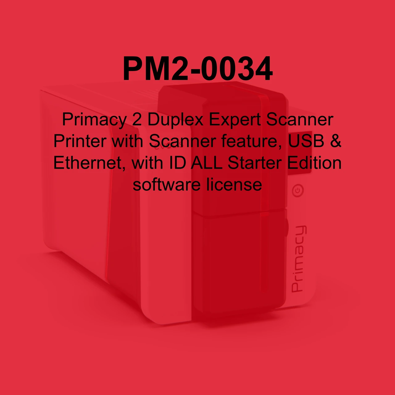 Evolis Primacy 2 Dual-Sided ID Card Printer - PM2-0034