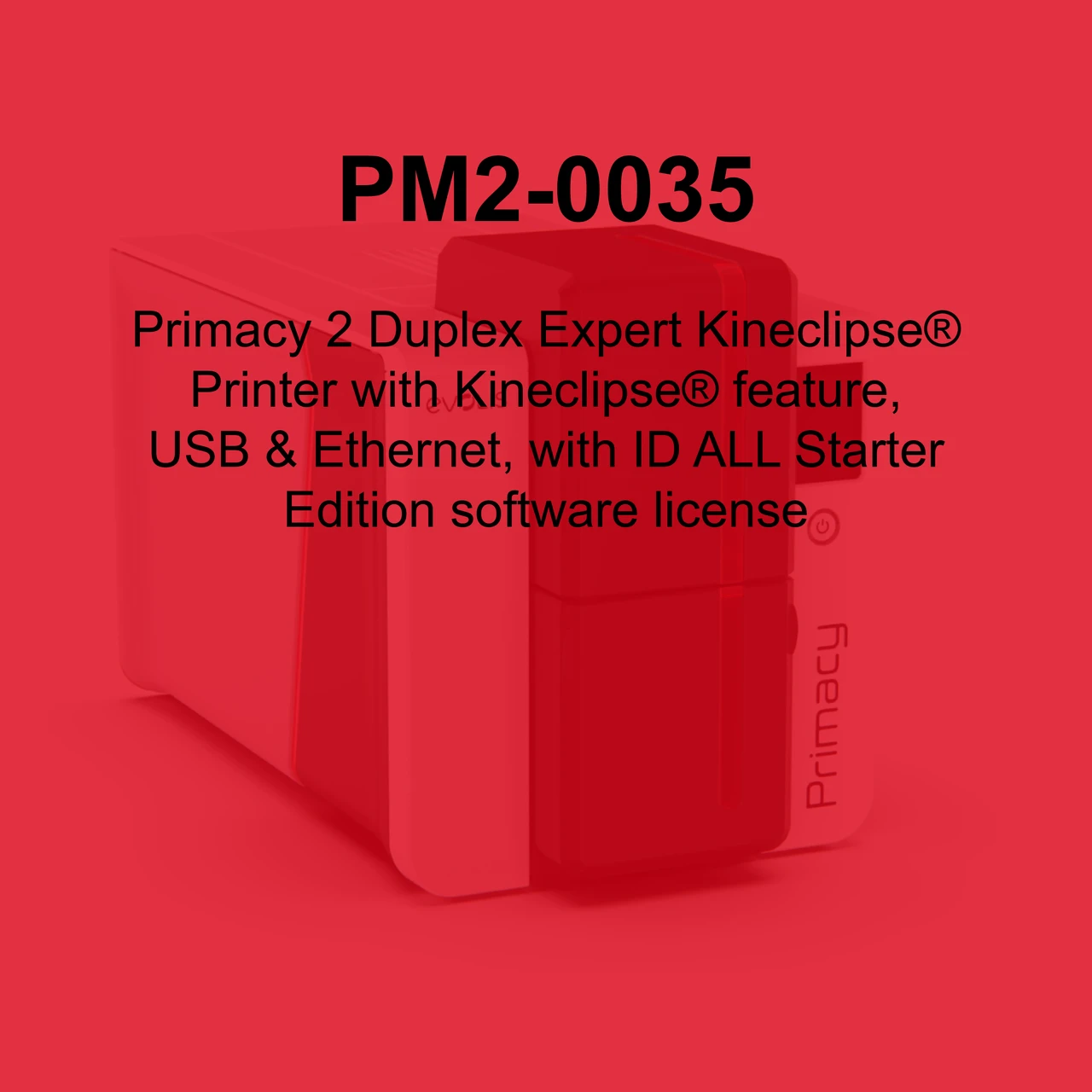 Evolis Primacy 2 Dual-Sided ID Card Printer - PM2-0035