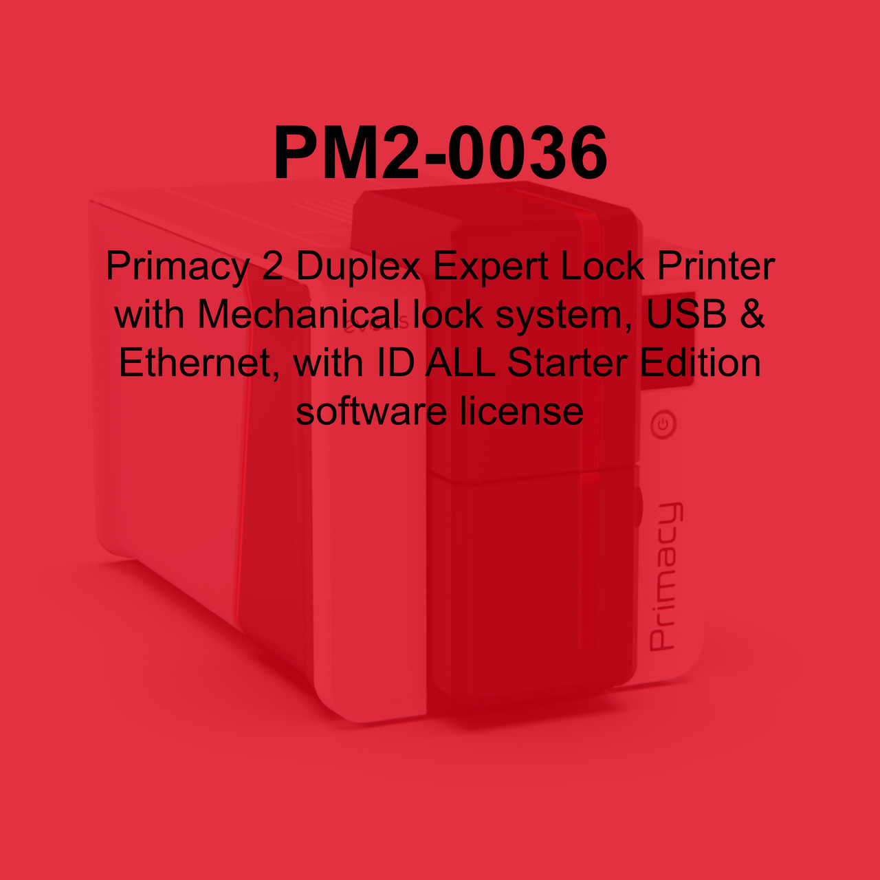 Evolis Primacy 2 Dual-Sided ID Card Printer - PM2-0036