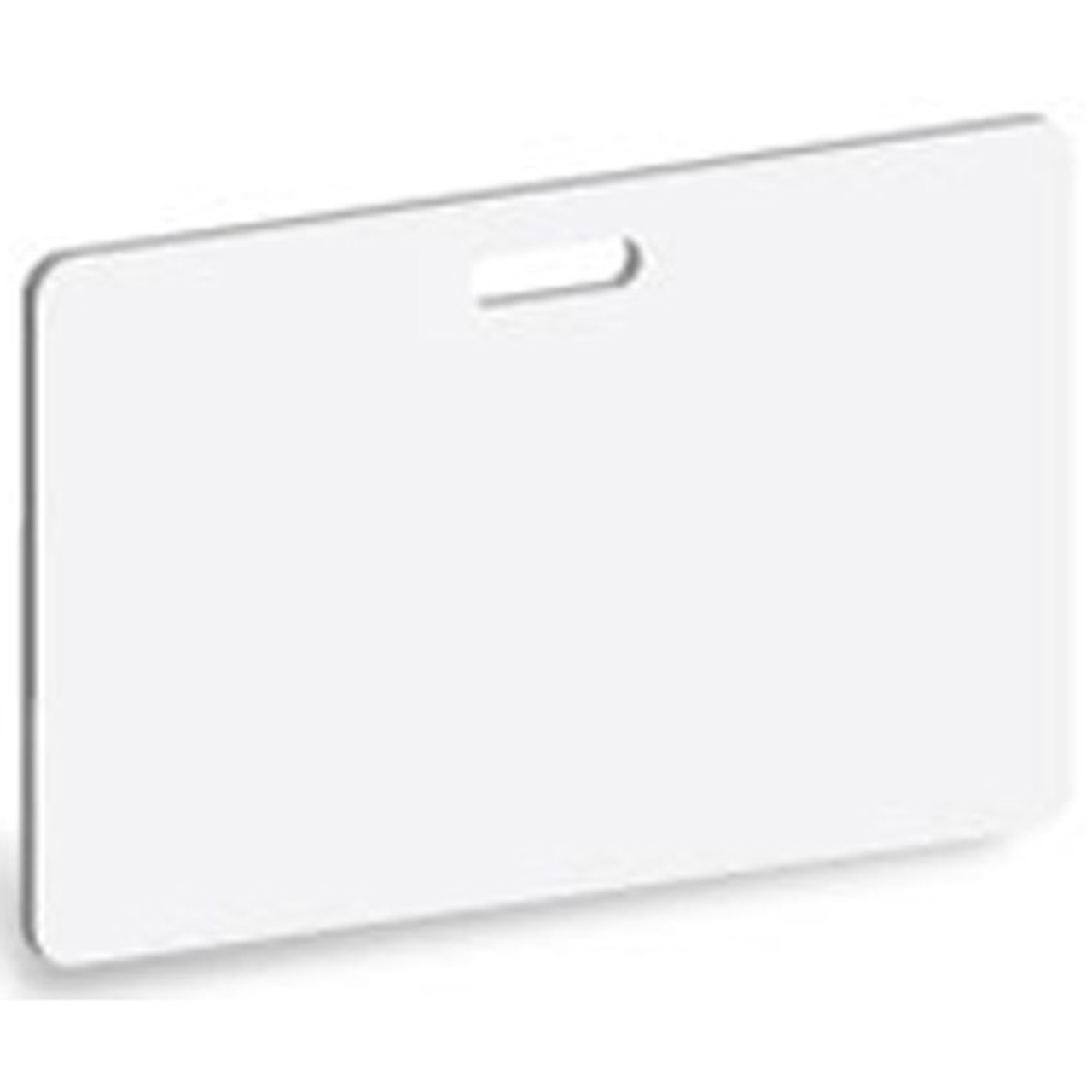 Blank CR80/30 PVC Cards w/ Landscape Slot - Qty. 500