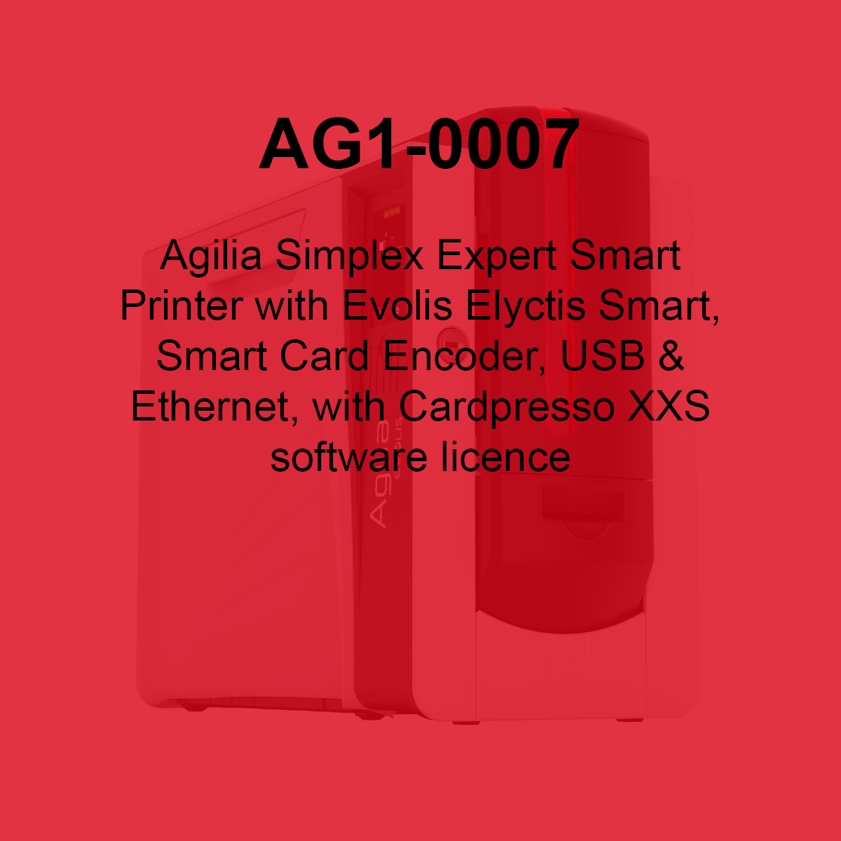 Evolis Agilia Expert Smart Single-Sided Retransfer ID Card Printer