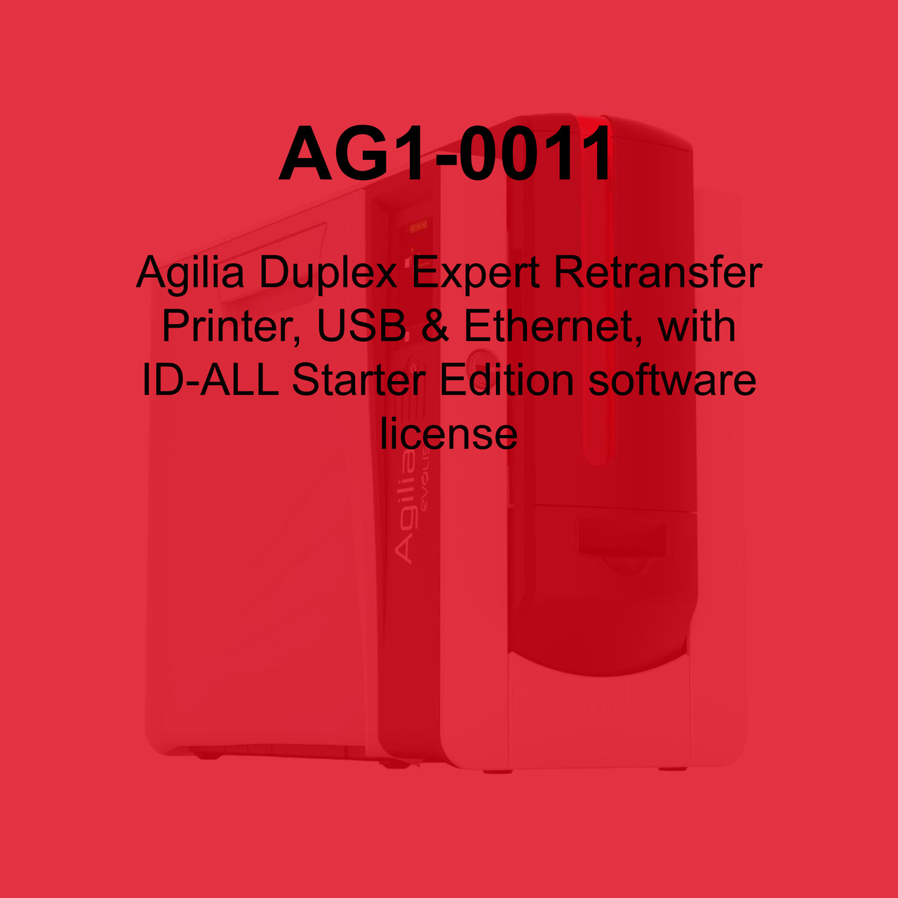 Evolis Agilia Expert Dual-Sided Retransfer ID Card Printer - AG1-0011 (Base Model)