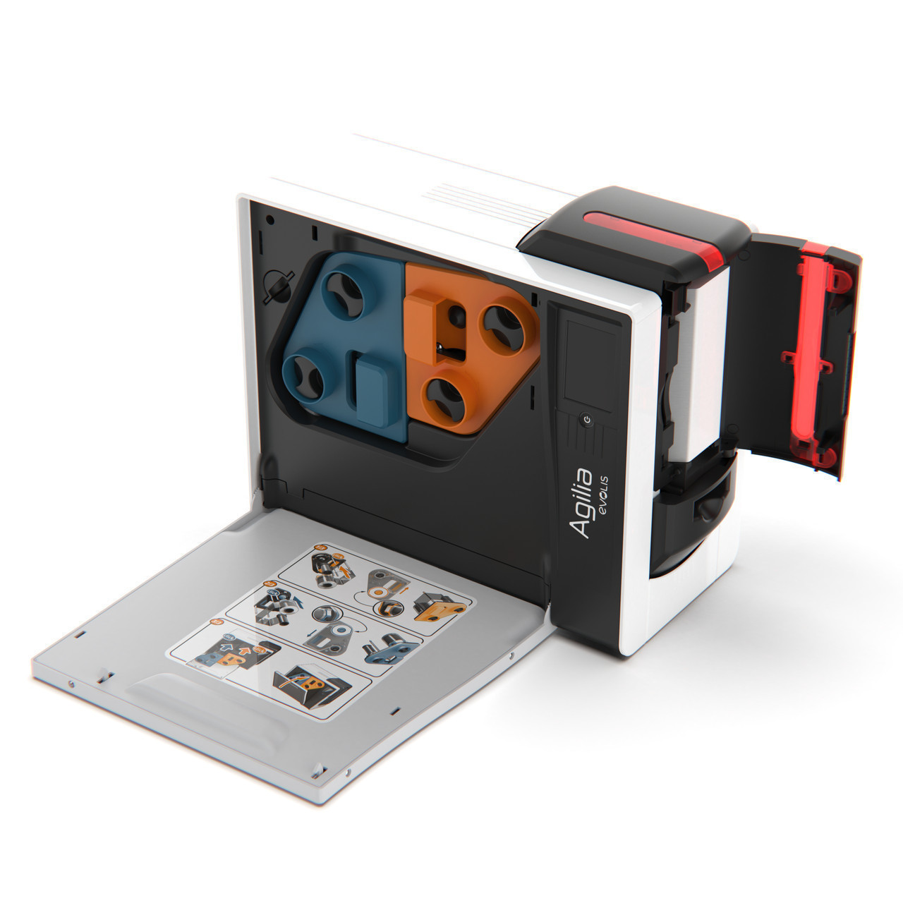 Evolis Agilia Expert Smart and Contactless Dual-Sided Retransfer ID Card Printer - AG1-0013