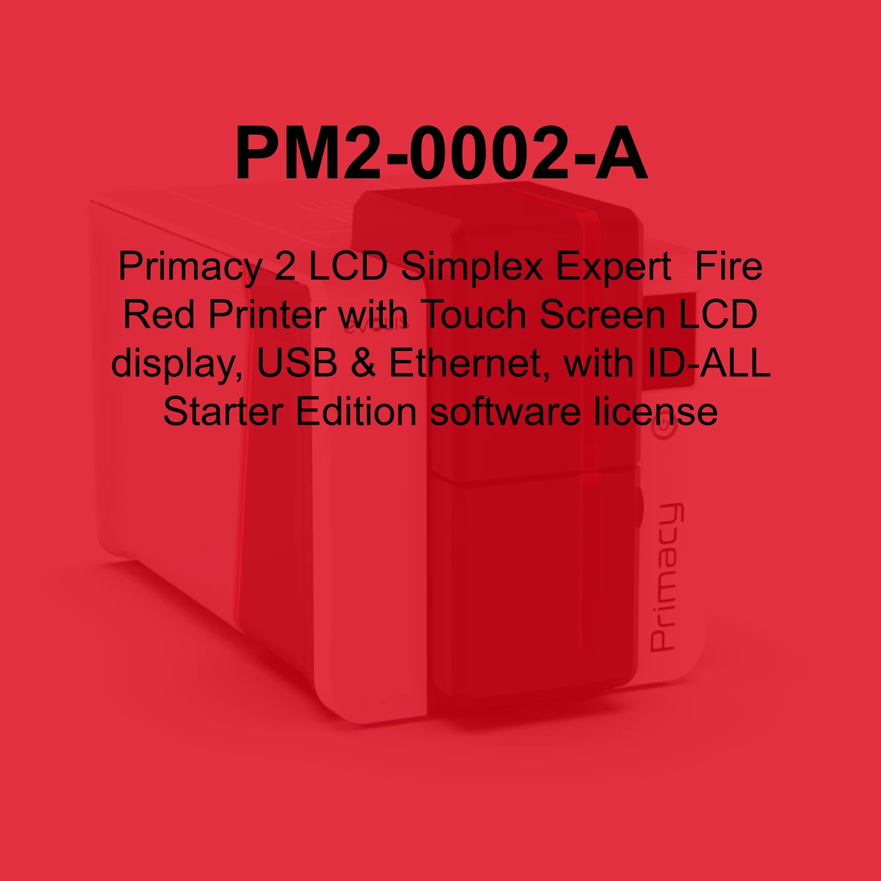 Evolis Primacy 2 Single-Sided ID Card Printer - PM2-0002-A