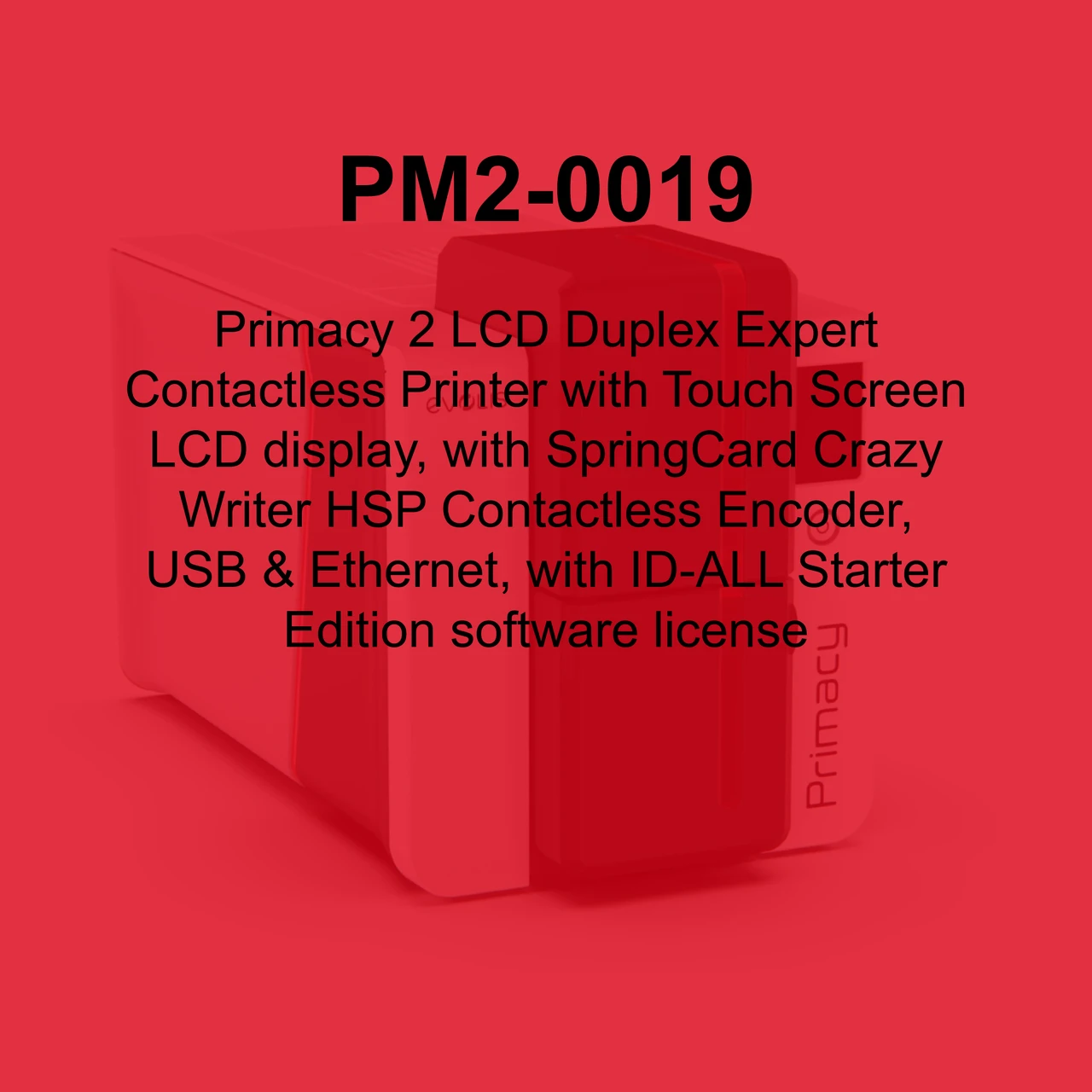 Evolis Primacy 2 Dual-Sided ID Card Printer - PM2-0019