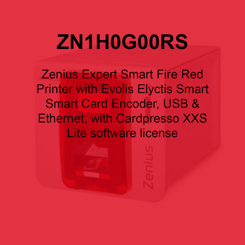 Canon - Eriru Buy Evolis ZN1U0000RS, Zenius Classic Fire Red Card Printer