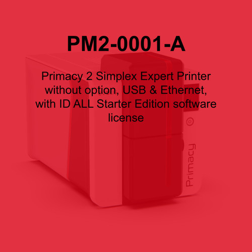 Evolis Primacy 2 Single-Sided ID Card Printer - PM2-0001-A (Base Model)
