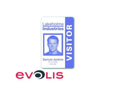 Evolis PVC Blank Rewritable Cards (Blue) - 30Ml - Qty. 100 - C5101