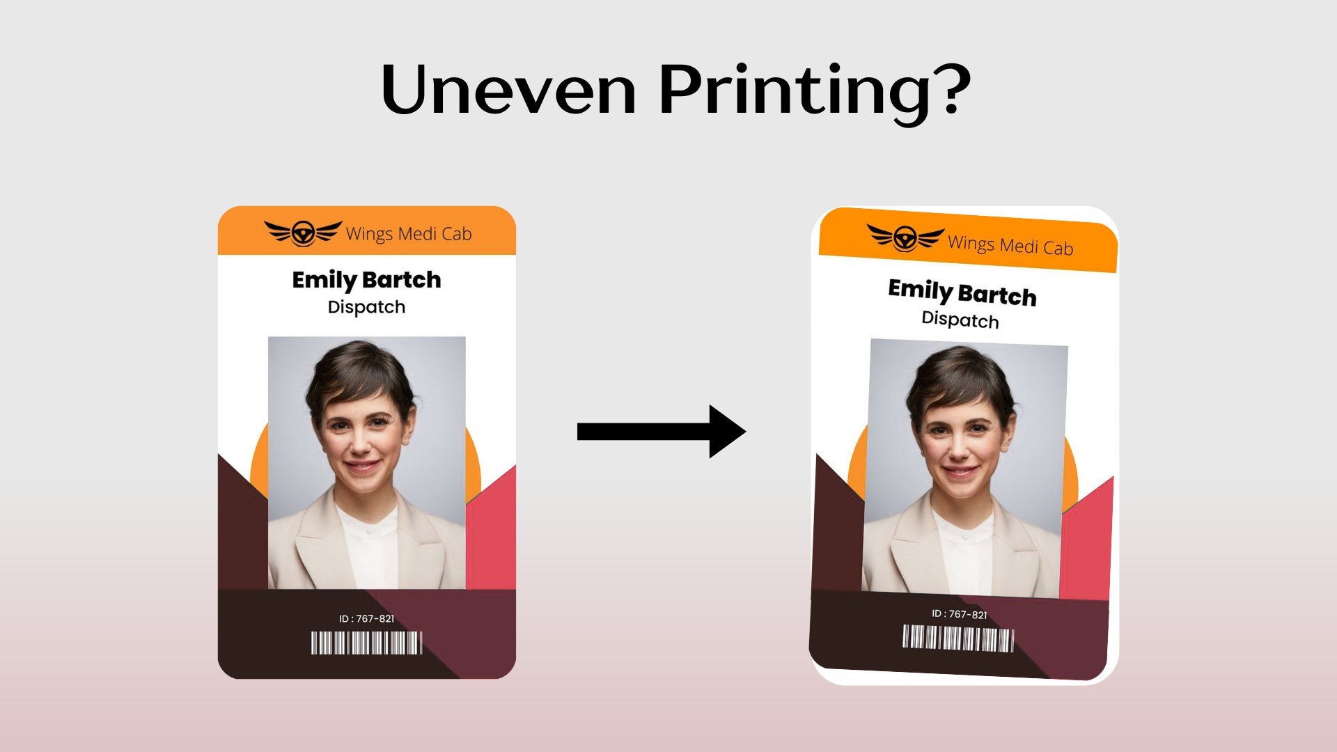 Card Reprint Diff Why Is My ID Card Printer Printing Unevenly? - EvolisPrinter.com