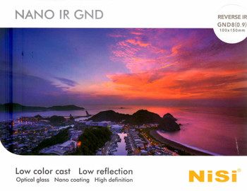 Nisi 100x150mm Reverse Nano IR Graduated Neutral Density Filter – ND8 (0.9) – 3 Stop