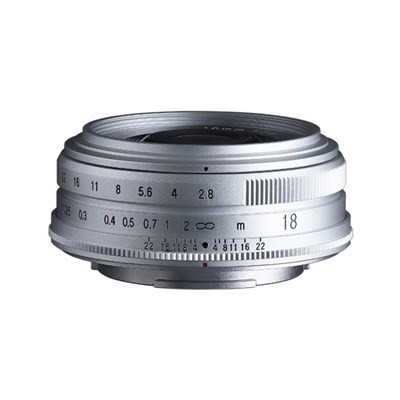 Voigtlander Color Skopar 18mm f/2.8 Lens Silver (FUJI X mount