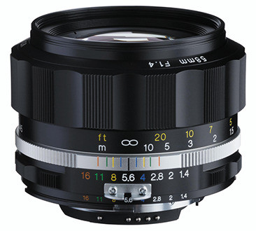 Voigtlander 58mm f/1.4 SL II S Nokton (Black Rim) - Nikon F Mount