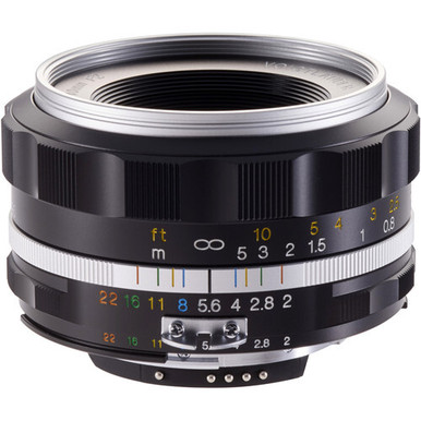 Voigtländer ULTRON 40mm F2 Voigtlander 40mm f/2 Ultron SL-IIs ASPH Lens (Silver Rim) - Nikon
