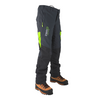 Clogger Grey/Green Zero Chainsaw Trousers Left Side