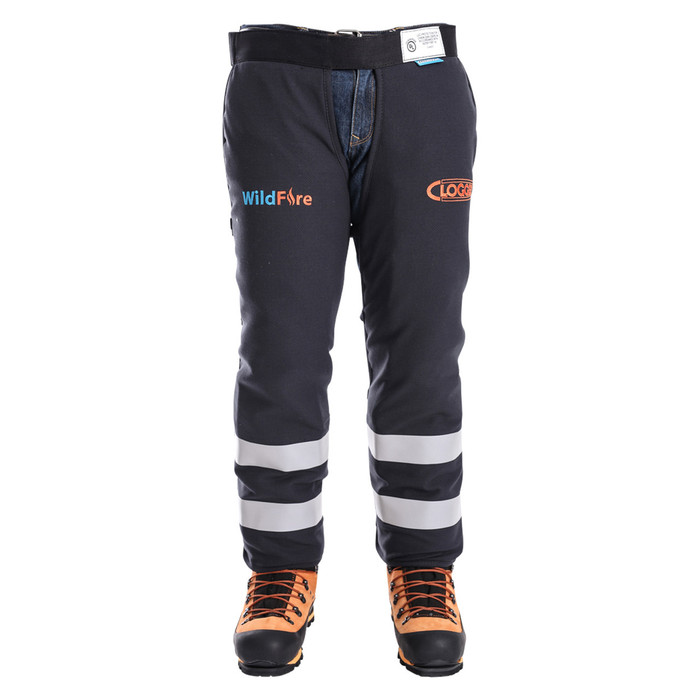 Clogger Wildfire Arc Rated Fire Resistant Chainsaw Chaps Front View