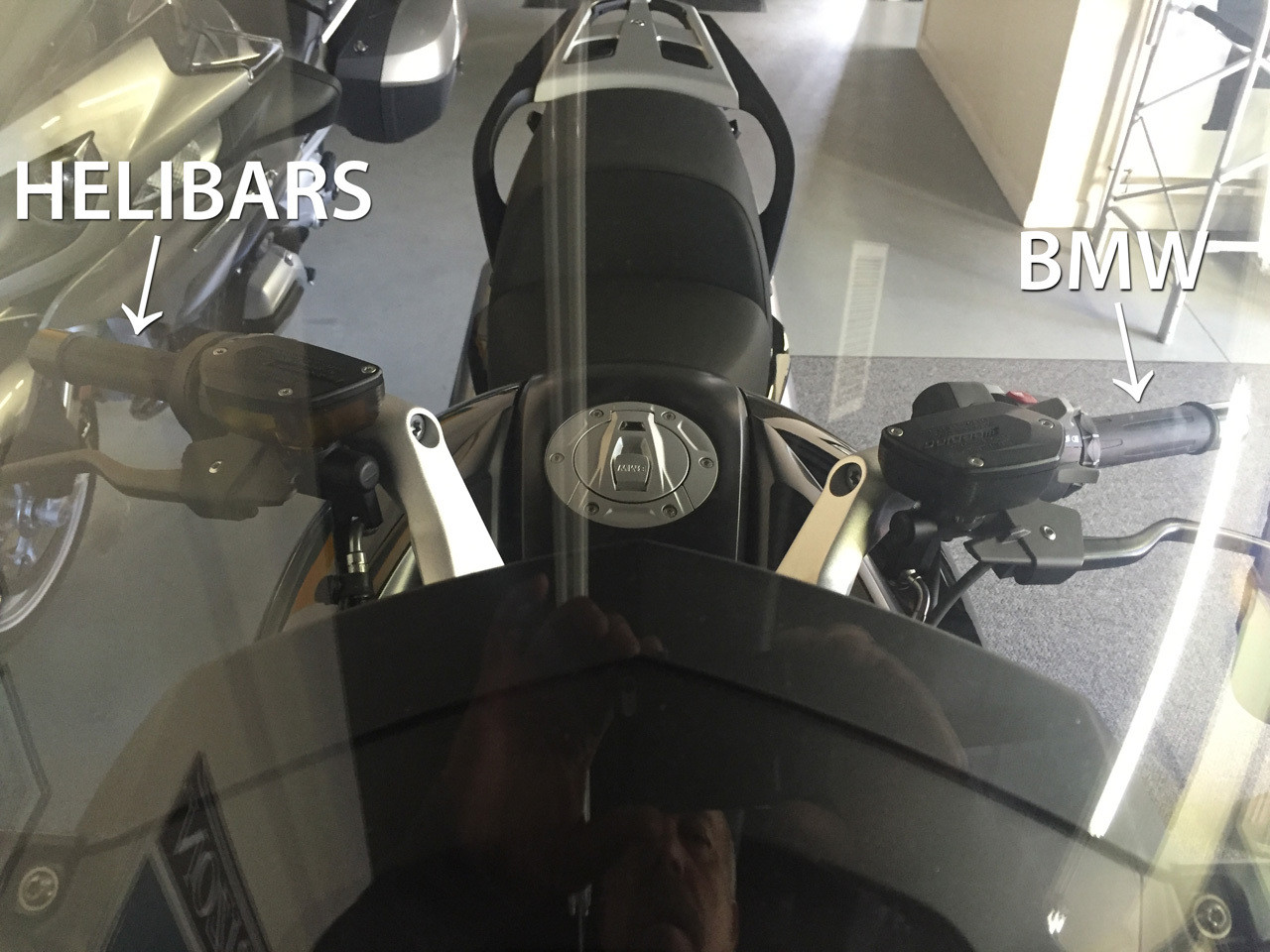 BMW K1600 GT/K1600 GTL HeliBars® Tour Performance™ Handlebar Risers