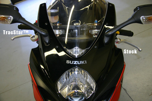 Nero 50mm) Manubrio Per Moto CNC Nero Manubrio Clip-on Clip-on - Foto miniatura 3