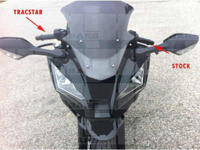 HeliBars® TracStar™ handlebar risers for Kawasaki ZX10R 2006-2010