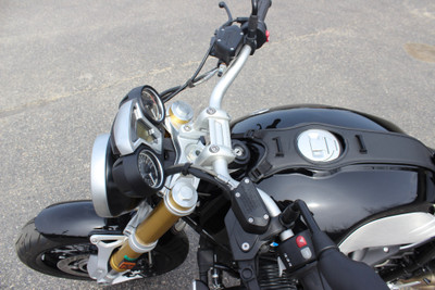 Rehausseur De Guidon Pour BMW R Nine T (2014-2023) - Hauteur +30mm, Recul +25mm - Argent Ou Noir - Améliore Le Confort - 3