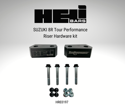 Helibars hardware kit for 2024+ 8R suzuki. Lowering kit and riser.