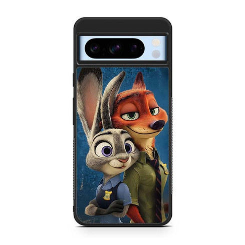 Zootopias Hopps and Nick Brave Hearts Motorola Google Pixel 8 Case