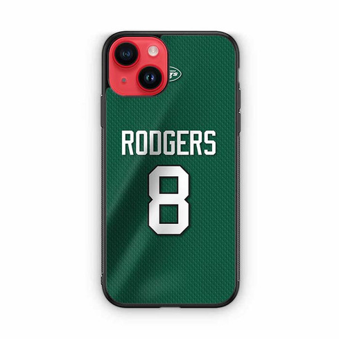 Aaron Rodgers New York Jets No 8 iPhone 14 Case