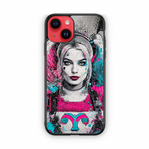 Harley Quinn Neon Mayhem Art iPhone 14 Case